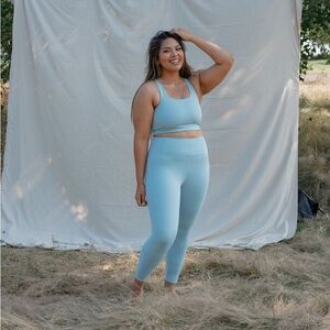 Sky Blue Girlfriend Collective High Rise Compressive Leggings